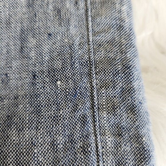 Lands End Womens 10 Linen Pants Pull on Wide Leg Pockets Coastal Resort Beach - Picture 13 of 14